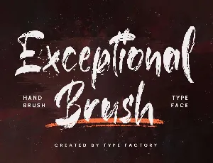 Exceptional Brush font