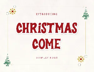 Christmas Come - Personal Use font