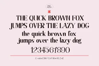 Brave love font