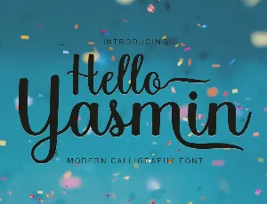 Hello Yasmin font