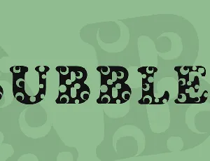 Bubbles font