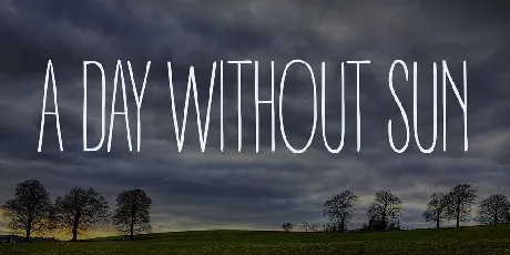 A DAY WITHOUT SUN font