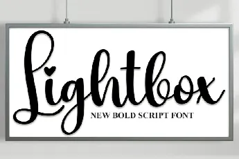 Lightbox Script font