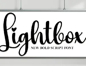 Lightbox Script font