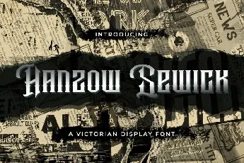 Hanzow Sewick font