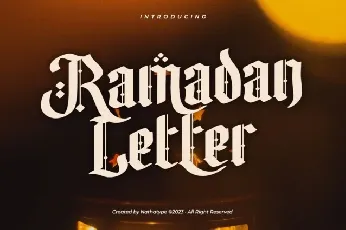 Ramadan Letter font