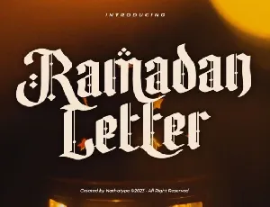 Ramadan Letter font