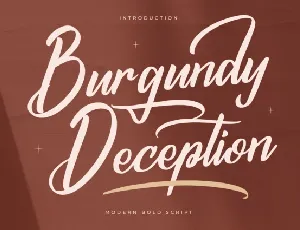 Burgundy Deception font