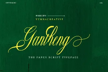 Gantheng font