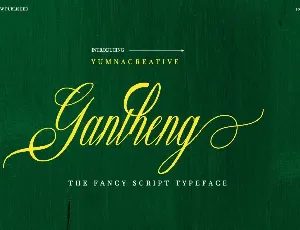 Gantheng font