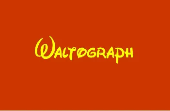 Waltograph font