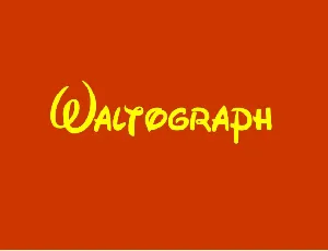 Waltograph font