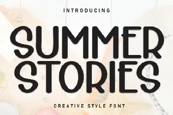 Summer Stories Display font