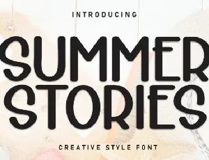 Summer Stories Display font