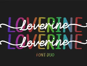 Loverine font