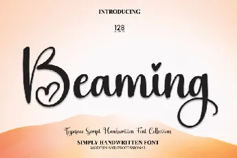 Beaming font