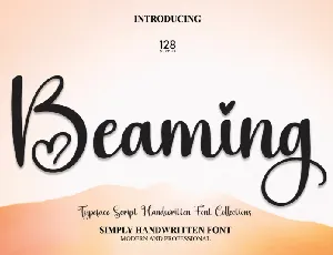 Beaming font