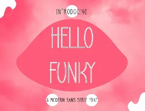 Hello Funky font