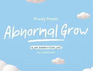 Abnormal Grow font