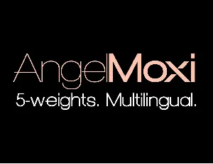 Angelmoxi font