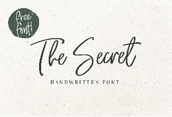 The Secret Script font