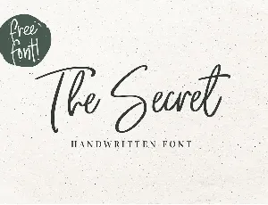 The Secret Script font