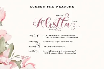 Alestha Butterfly font