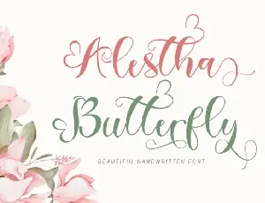 Alestha Butterfly font