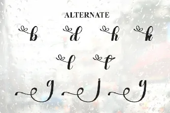 Rainday Calligraphy font