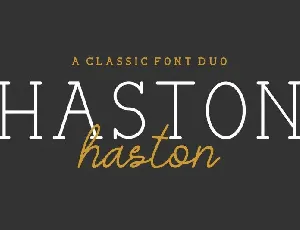 Haston Classic Duo font