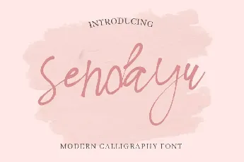 Sendayu Demo font