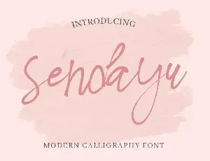 Sendayu Demo font