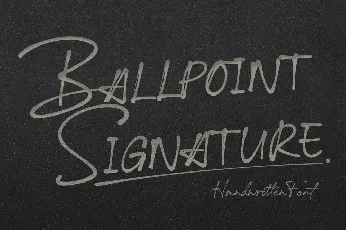 Ballpoint Signature font