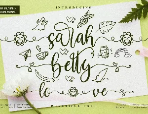 sarah betty font