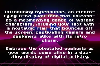 ByteBounce font