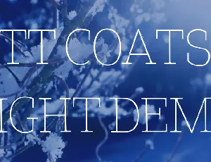 TT Coats Light DEMO font