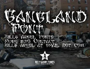 GANGLAND font