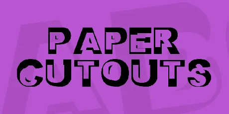 Paper Cutouts font