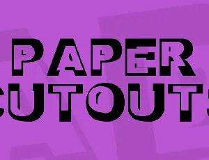 Paper Cutouts font