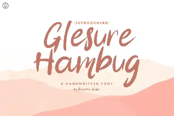 Glesure Hambug font