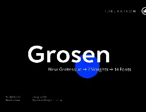 Grosen Family font