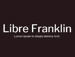 Libre Franklin Family font