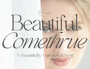 Beautiful Comethrue Family font