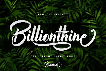 Billionthine font