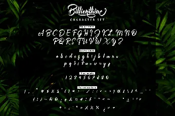 Billionthine font