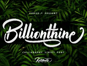 Billionthine font