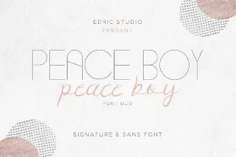 Peace Boy Demo font