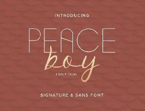 Peace Boy Demo font