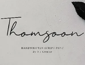 Thomsoon font