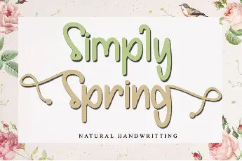 Simply Spring - PERSONALUSE font